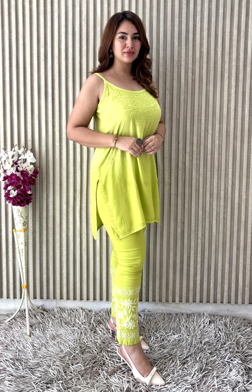 Amaltas Glow: Lemon Ombre Rayon 3-Piece Set