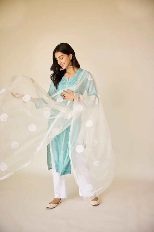 Noor-e-Shahzadi  — Royal White Embroidered Elegance
